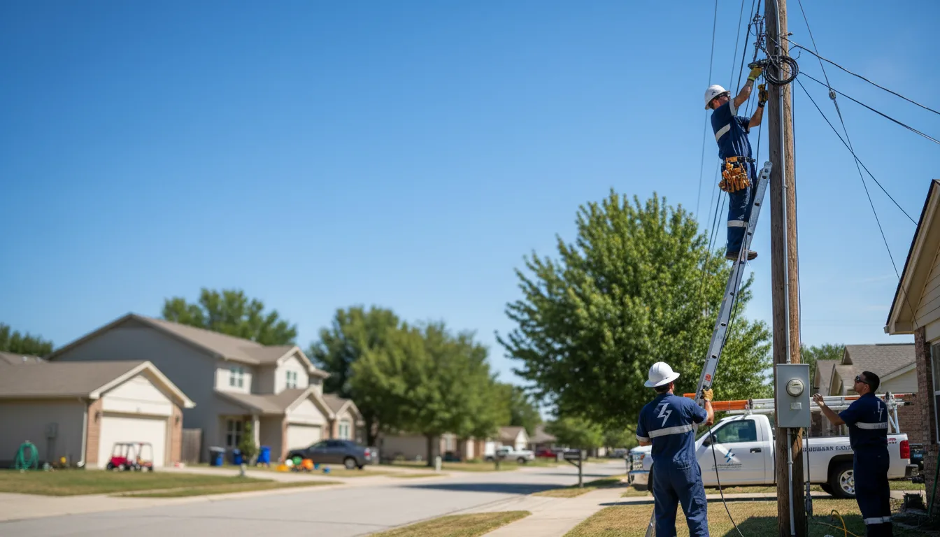 Residential electrician providing installation services in Red Hill, PA
